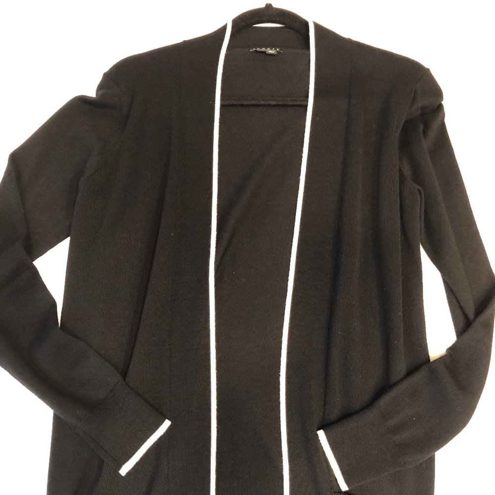 Theory open front merino wool cardigan